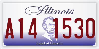 IL license plate A141530