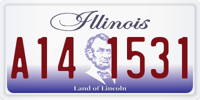 IL license plate A141531