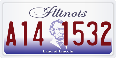 IL license plate A141532