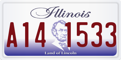 IL license plate A141533