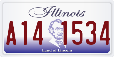 IL license plate A141534