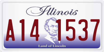 IL license plate A141537