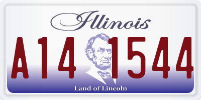IL license plate A141544