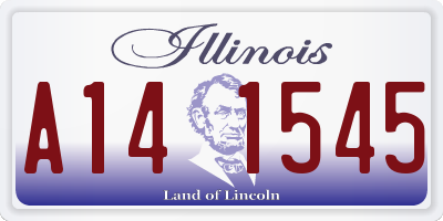 IL license plate A141545