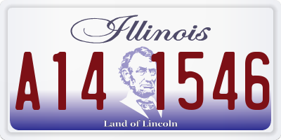 IL license plate A141546