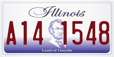 IL license plate A141548