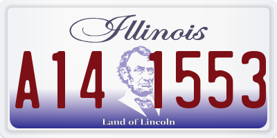 IL license plate A141553