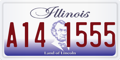 IL license plate A141555