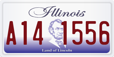 IL license plate A141556