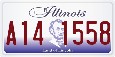 IL license plate A141558