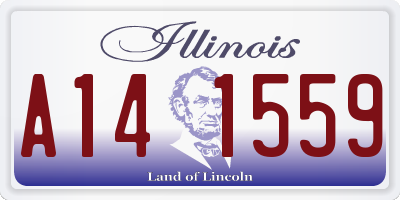 IL license plate A141559