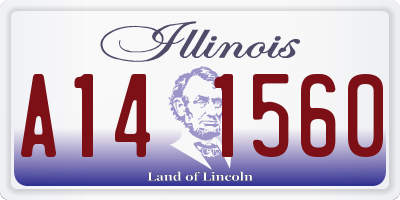 IL license plate A141560