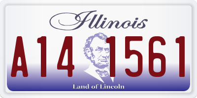 IL license plate A141561