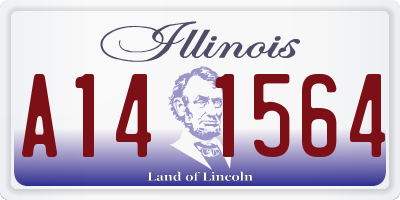 IL license plate A141564