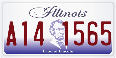 IL license plate A141565