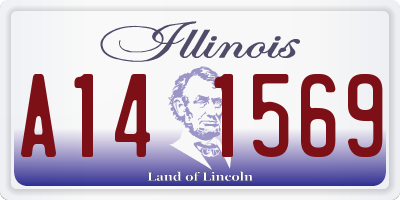 IL license plate A141569