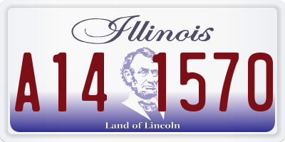 IL license plate A141570