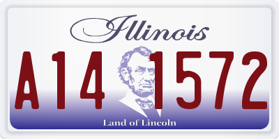 IL license plate A141572