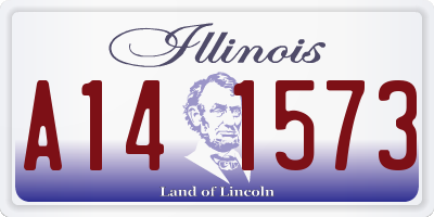 IL license plate A141573