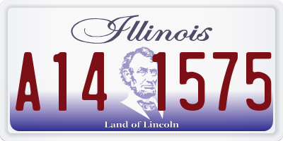 IL license plate A141575