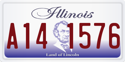 IL license plate A141576