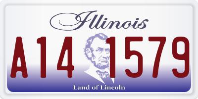 IL license plate A141579