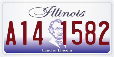 IL license plate A141582