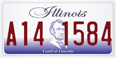 IL license plate A141584