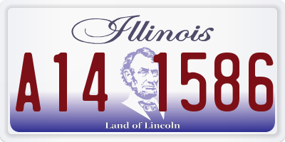 IL license plate A141586