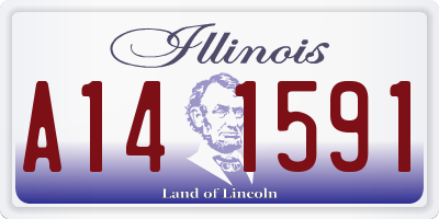 IL license plate A141591