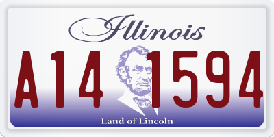 IL license plate A141594