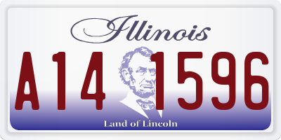 IL license plate A141596