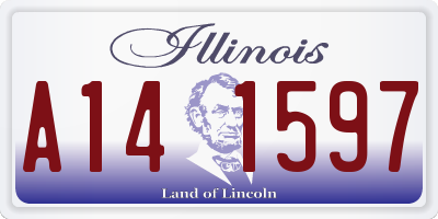 IL license plate A141597