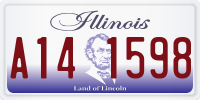 IL license plate A141598