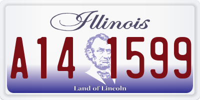 IL license plate A141599