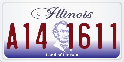 IL license plate A141611