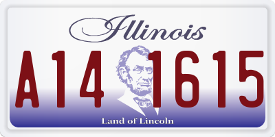 IL license plate A141615