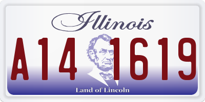 IL license plate A141619