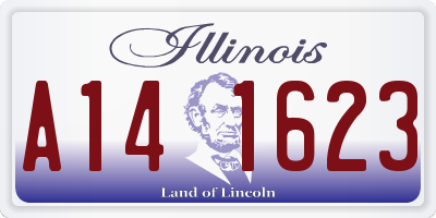 IL license plate A141623