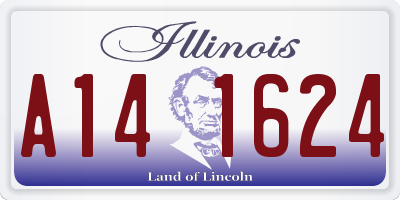 IL license plate A141624