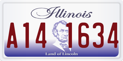 IL license plate A141634