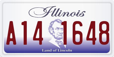 IL license plate A141648