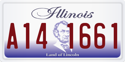 IL license plate A141661