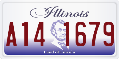 IL license plate A141679