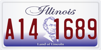IL license plate A141689