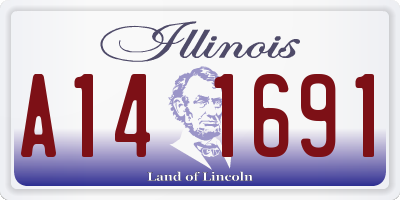 IL license plate A141691