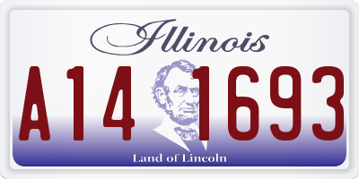 IL license plate A141693