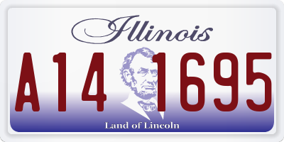 IL license plate A141695