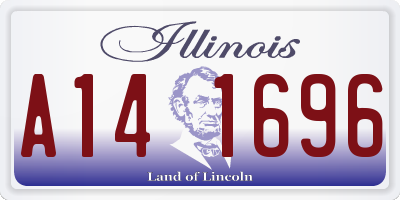 IL license plate A141696