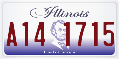 IL license plate A141715
